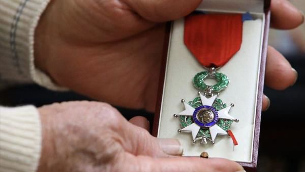Hanry Langrehr with French Medal of Honor